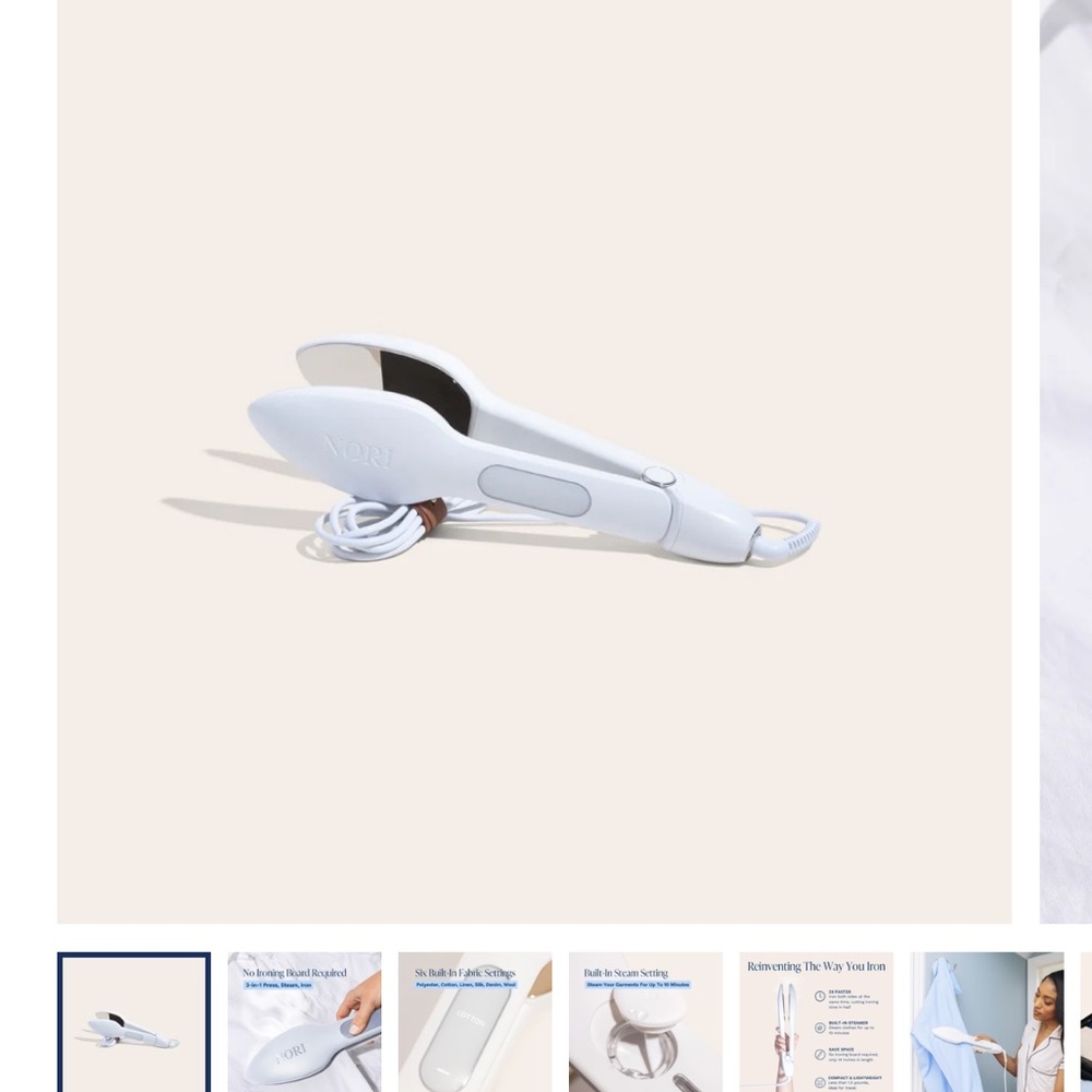 Nori Press for ironing and steaming clothing